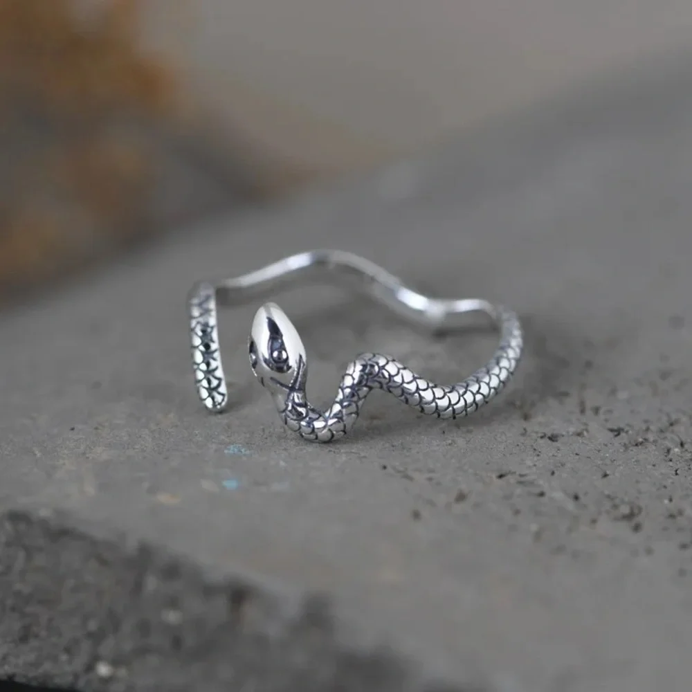 Sterling Silver Snake Ring